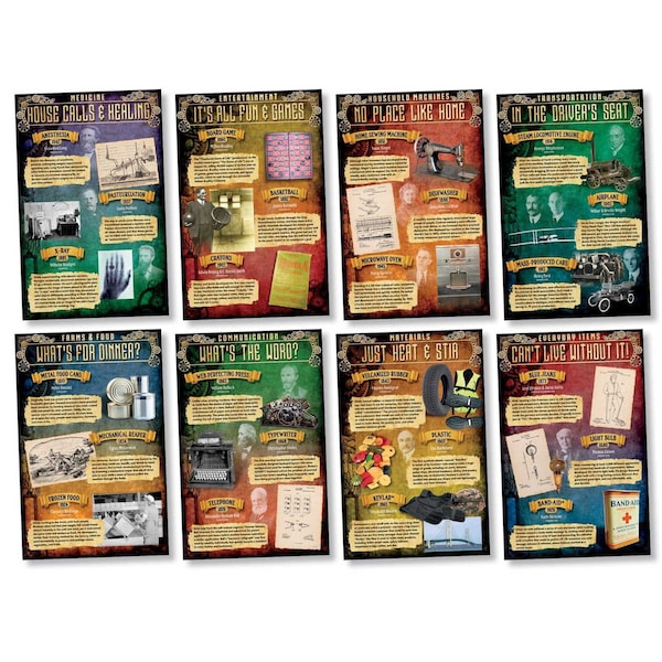 North Star Teacher Resources Inventions - 1810-1965 Bulletin Board Set NS3076 - main